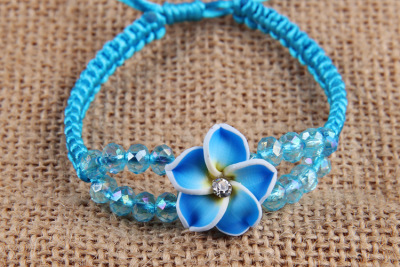 Color woven Bracelet pure hand woven ethnic wind woven color bead bracelet