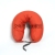 Foam particle travel U-shaped solid color with buckle travel pillow