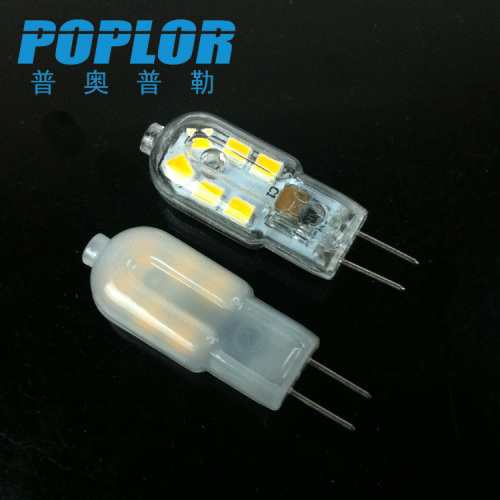 g4 crystal lamp bulb low voltage dc12v led pin 2w silicone 2835 chip
