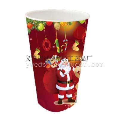 3D Christmas cup cartoon advertising Xuanying shukoubei