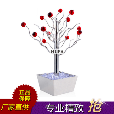 Hotel Supplies Stainless Steel with Seat Insert Rack Fruit Tree Christmas Tree Buffet Fruit Rack