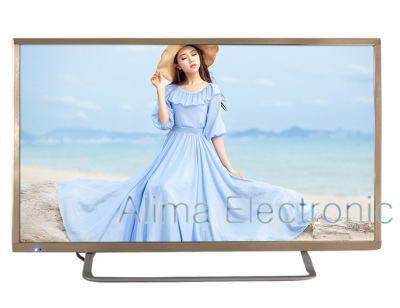 The ultra-thin 32 inch gold metal shell led smart TV optional HD