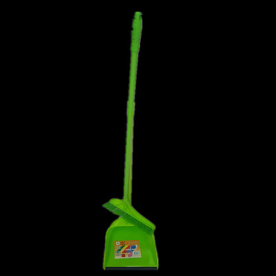 The new plastic dustpan broom.