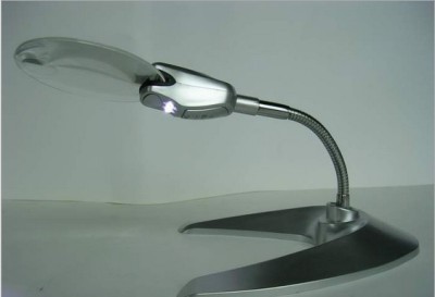 Direct supply AM-7002 desk lamp with magnifier metal tube