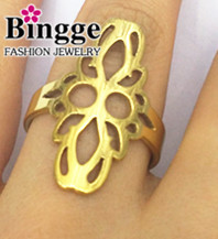 South American stainless steel gold flower