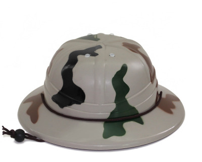 Factory Direct Sales Camouflage Adventure Cap Pp Injection Molding Cap Toy Hat High Quality