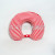 U-shaped pillow of knitted cotton Striped Fabric