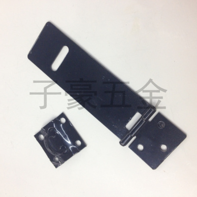 Door Latch Black Metal Hasp Staple , Safety Padlock Door Latch