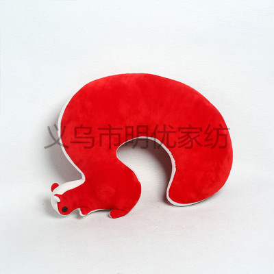Super soft Squirrel Nano-foam particle Anion U-shaped neck pillow