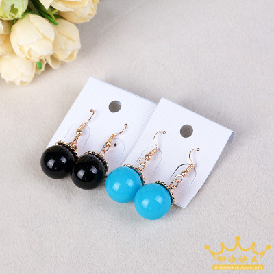 The Korean version of simple individual solid color female receptacle Earrings Ear Jewelry Earrings