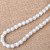 8-9mm natural freshwater pearl necklace female rings necklaces wholesale punch