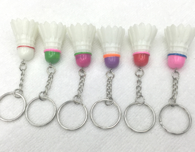 Resin badminton key ring special wholesale authentic badminton key ring cartoon badminton key ring