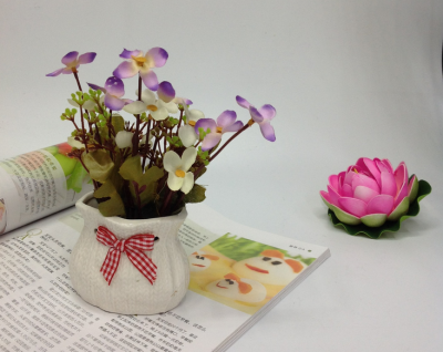 Lucky flower bonsai simulation flower pot home decoration creative display new sales