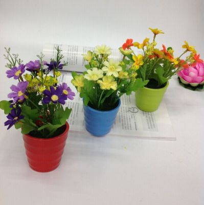 Orchid potted landscape simulation flower pot home decoration