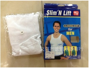 Slim N Lift Men's Body Shaping Slimming Vest Waist Girdling Belly Contraction Underwear to Reduce Beer Belly