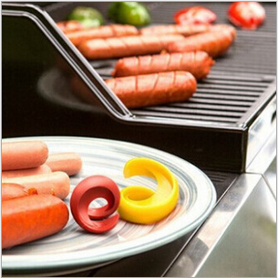 TV ham cut barbecue hot dog cut slice your Wiener