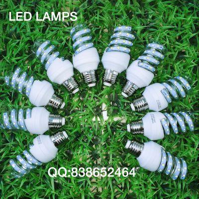 LED energy saving lamp LED corn lamp spiral glass energy saving tube 7W