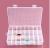 Qimei Jewelry Packaging Transparent Plastic 24 Grid Jewelry Display Box Jewelry Jewelry Display Box Factory Direct Sales