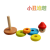 Wooden Children's Early Education Educational Toys Assembly Blocks Tower Clown Tumbler Rainbow Tower
