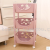 Plastic wheeled mobile to receive The kitchen bedroom living room tidy Multilayer shelf