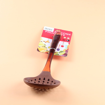 Special non-stick frying pan strainer scoops, noodle scoops, spicy water separation scoops, round nylon filter spoons