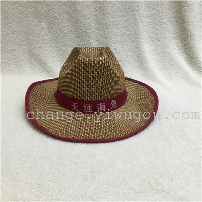Hat hat imitation three Straw Cowboy Hat, cowboy hat cap Knight papyruses