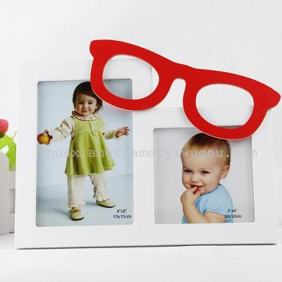 Factory Wholesale MDF Photo Frame Craft Gift Photo Frame Creative Glasses Photo Frame Picture Frame
