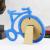 Factory Direct Sales Creative Korean Style Wooden Carving Bicycle Children's Photo Frame Table