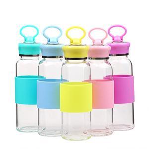 High boron glass water glass with fashionable ring pull