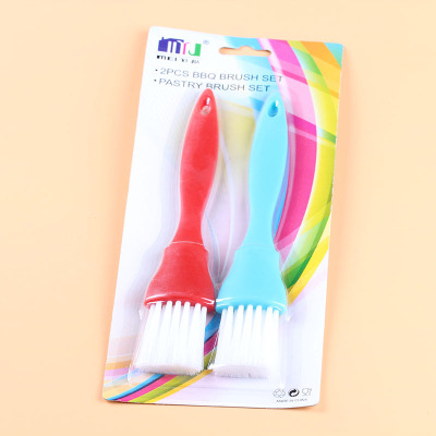 Safe Non-Toxic High Temperature Resistant Plastic Brush Barbecue Brush Oil Brush Milk Oil Brush 2 Pack Wholesale