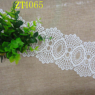 Lace bar code milk silk lace dress accessories embroidery water soluble