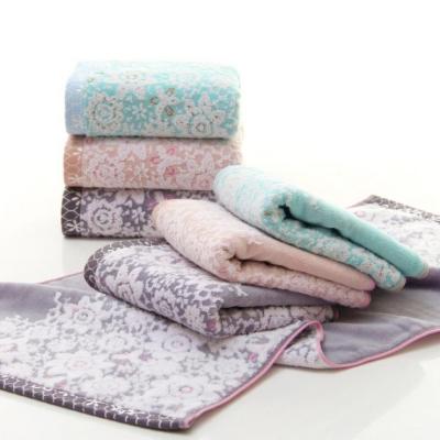 Pure cotton yarn dyed thickened untwisted velvet jacquard towel soft water does not fade