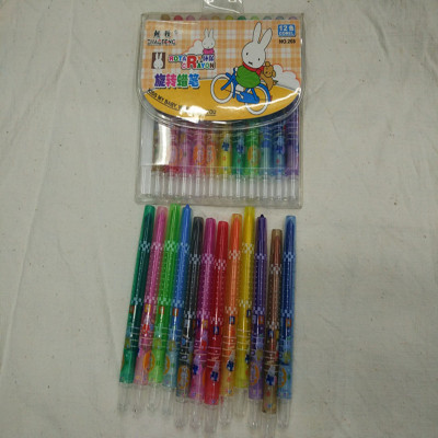 12 color rotary non-toxic crayon baby then draw suit