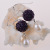 7-8mm M shape natural pearl earrings earrings jewelry wholesale diamond ball