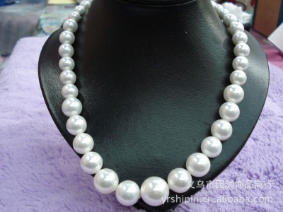 16mm is round mother Bay Necklace quality freshwater mother Shell Pearl Tower chain wholesale