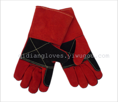 Gloves leather gloves gloves safety gloves double Gato welding welding gloves