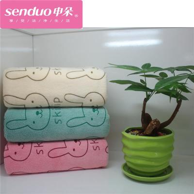 Microfiber sanding printing multicolor optional towel Shen flower animal pattern