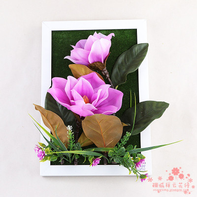 Artificial flowers flowers hanging wall decorative flower flower wall mural creative photo