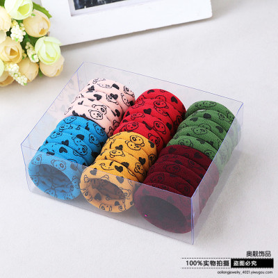 Korean sweet cloth ring elastic hair rope rope head hair head box