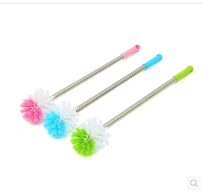 Special stainless steel long handle plastic toilet brush hard to clean the toilet brush cleaning brush.