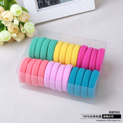 Not to hurt the hair ring Tousheng boxed Korean high elastic rubber band seamless jewelry wholesale