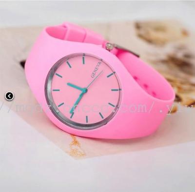 SWATCH watches Geneva slim fashion silicone watch candy colored silicone watch