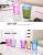 Creative wholesale frosted transparent color square gargle cup brushing cup plastic thickening cup toothbrush cup