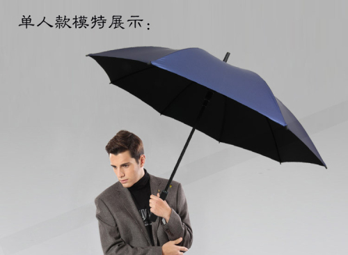 long handle business advertising umbrella extra large radius uv protection automatic umbrella