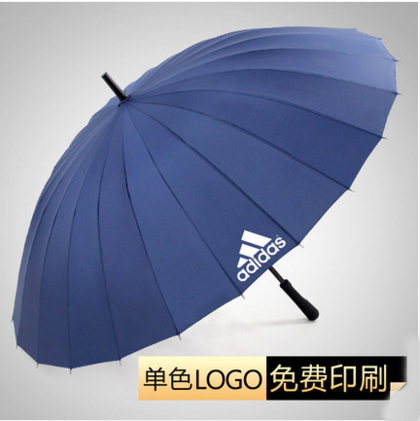 customized business advertising umbrella printable creative logo long handle men‘s all-weather umbrella