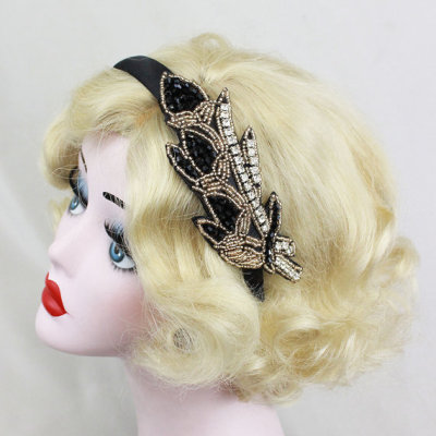 Manufacturers selling fashion handmade Diamond Crystal Beaded headband hair band