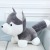 Cute Husky Bell Dog Bell Husky Plush Puppy Doll Plush Toy Doll