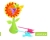 Creative SUNFLOWER Fruit Fork Hummingbird Sunflower Fruit Fork Bird Treetop Plastic Salad Stick 5 PCs