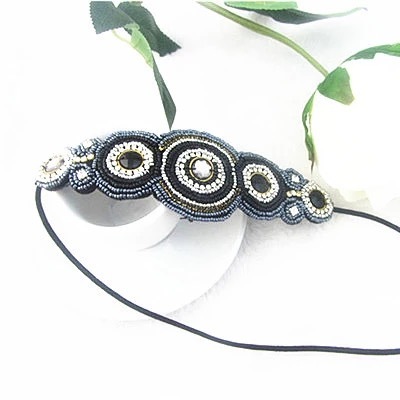European and American manufacturers selling handmade beaded hair Club queen Beaded Beads with diamond hoop