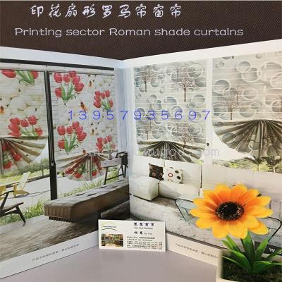 Customized New Product High Precision Fan-Shaped Roman Curtains Curtain Finished Factory Direct Sales Wholesale and Retail